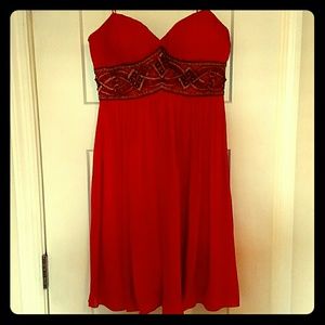 Silk Beaded Cocktail Dress